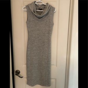 Grey sweater dress